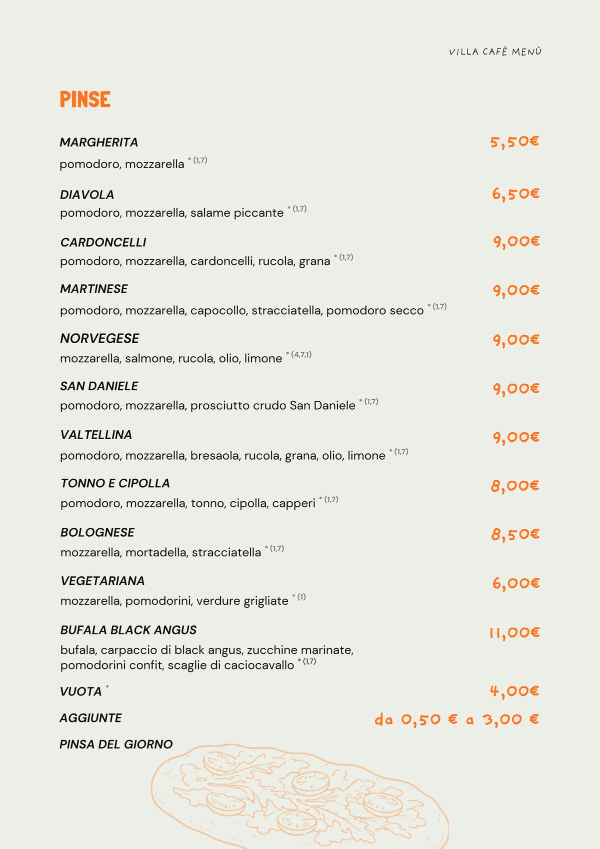 La pagina delle pinse, dalla margherita alla bufala e black angus